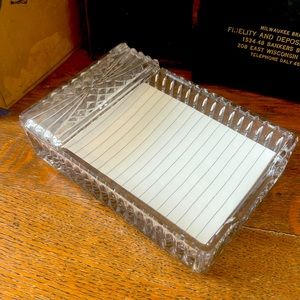 Vintage Cigar Ash Tray — Jewelry Tray—-Note Pad Holder